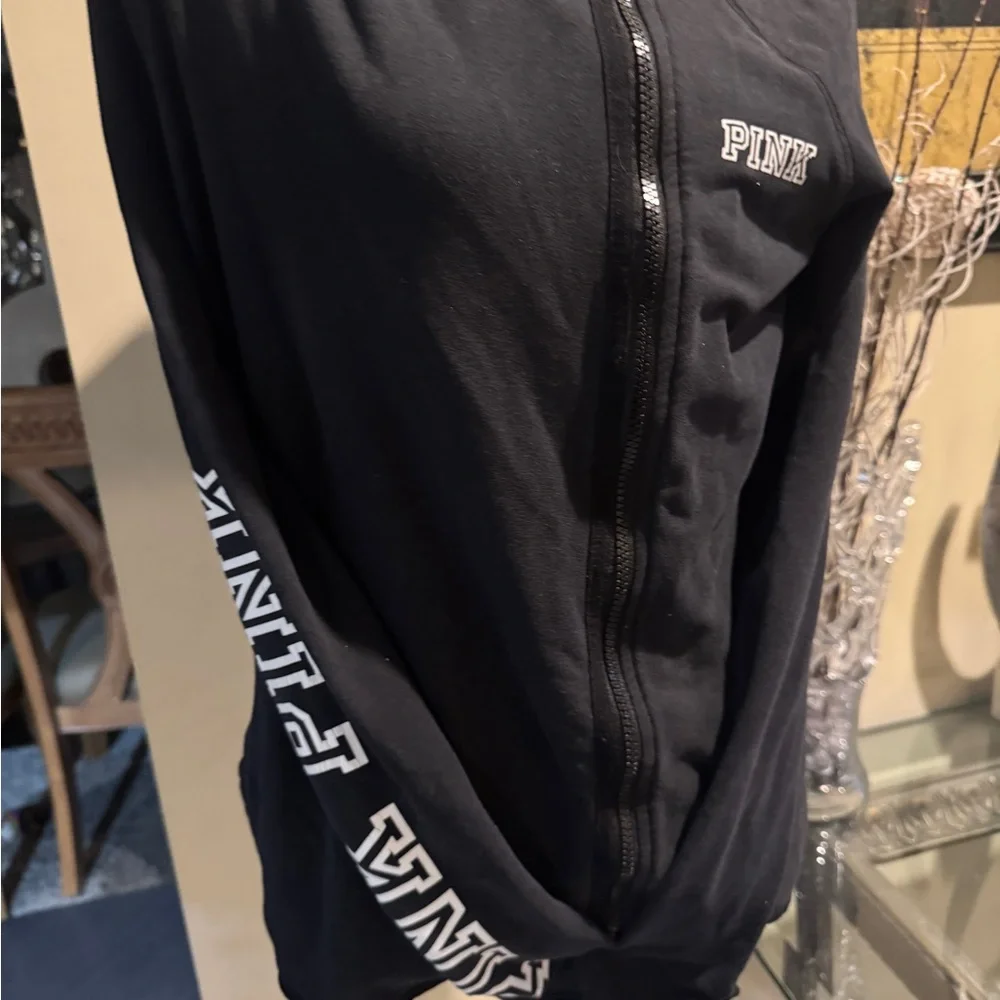 Victorias, secret, pink, Black Hoodie Cotton Blend Apparel XS - Picture 1 of 5